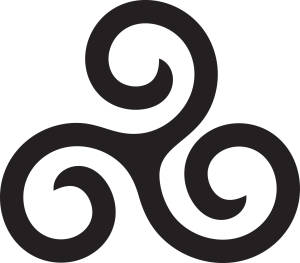 Simple Traditional Celtic Triskelion Wallpaper