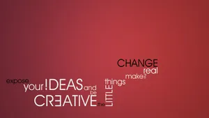 Simple Typography In Pink Wallpaper
