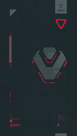 Simple Valorant Logo Iphone Wallpaper