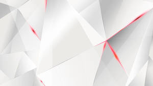 Simple White Polygons Wallpaper