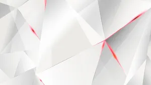 Simple White Polygons Wallpaper