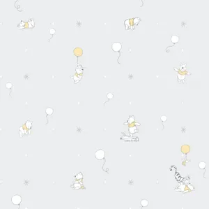 Simple Winnie The Pooh Playing Wallpaper