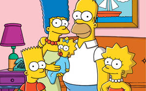 Simpsons Family Photo Wallpaper