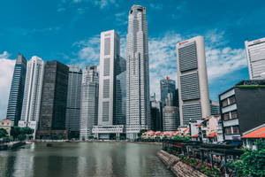 Singapore Skyscrapers View Wallpaper