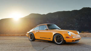 Singer Porsche At Sunset Wallpaper