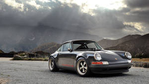 Singer Porsche Overcast Sky Wallpaper