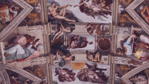 Sistine Chapel Art Of Leonardo Da Vinci Wallpaper