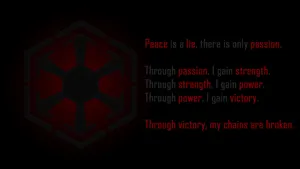 Sith Logo And Codes Wallpaper