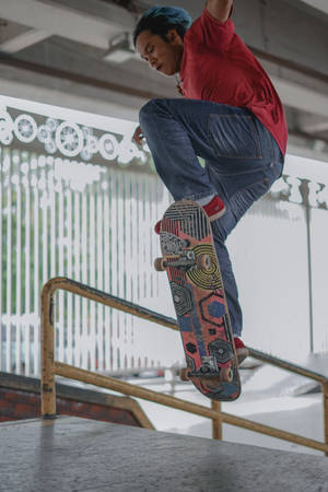 Skateboard Stunt Trick Wallpaper