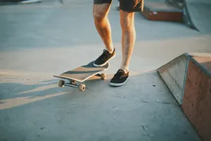 Skateboarding In Sunlight Wallpaper