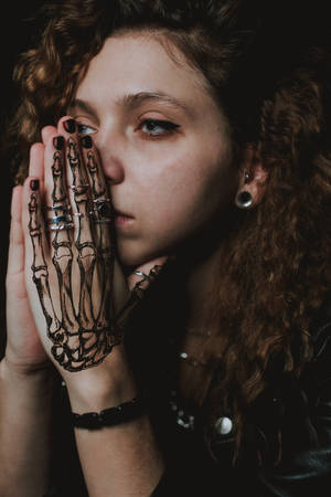 Skeletal Hd Tattoo On Hand Wallpaper