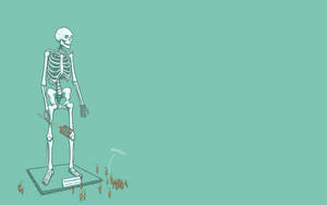 Skeleton And Ants Wallpaper