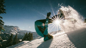 Ski Gymnastics Tumbling Headstand Stunt Wallpaper