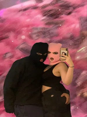 Ski Mask Girl And Boy Wallpaper