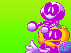 Skidand Pump Cartoon Characters Wallpaper