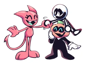 Skidand Pump Cartoon Friends Wallpaper