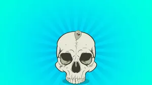 Skull Blue Wallpaper