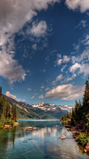 Sky And Mountain Scenery Wallpaper