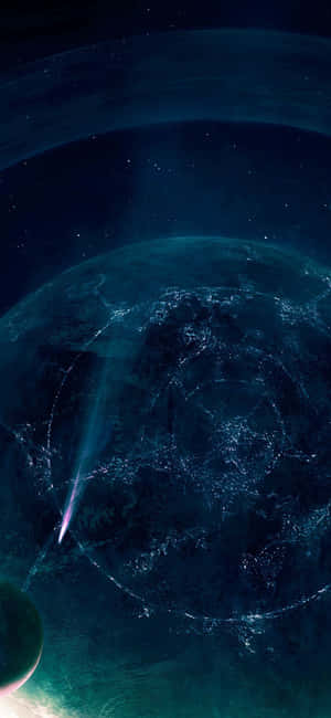 Sky Of Shining Blue Stars Wallpaper