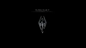 Skyrim 4k Sleek Dragon Crest Wallpaper