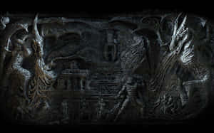 Skyrim Alduin's Wall Desktop Wallpaper