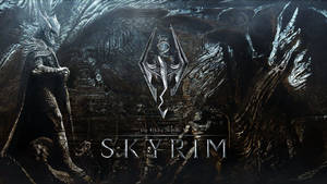 Skyrim Dragon Statues Wallpaper