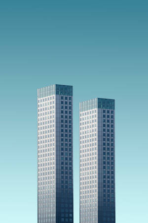 Skyscraper Digital Model Wallpaper