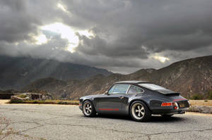 Slate Grey Singer Porsche Wallpaper