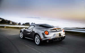 Sleek Alfa Romeo 4c Sports Car Wallpaper