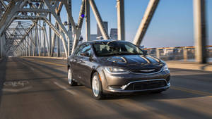 Sleek Black 2017 Chrysler 200 Wallpaper