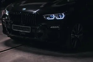 Sleek Black Bmw Bumper Wallpaper