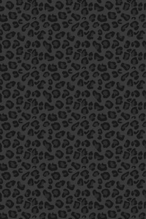 Sleek Black Leopard Print Wallpaper