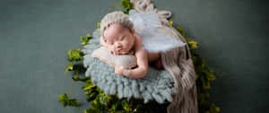 Sleeping Angel Babyon Cloud Wallpaper