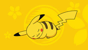 Sleeping Cute Pikachu Wallpaper