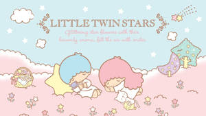 Sleeping Little Twin Stars Wallpaper