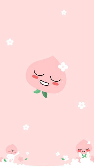 Sleepy Apeach Kakao Friends Wallpaper