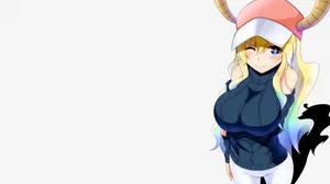 Sleeveless Lucoa With White Background Wallpaper
