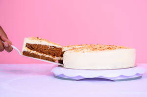 Slice Of Carrot Cake Wallpaper