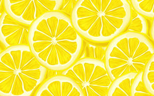 Sliced Lemon Mural Wallpaper