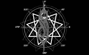 Slipknot Logo On Nine Star Wallpaper