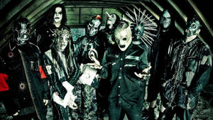 Slipknot Members At The Attic Wallpaper