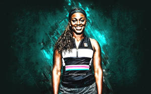 Sloane Stephens Green Fan Art Wallpaper