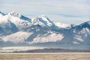 Slovakia Snow-coated Mountain Wallpaper