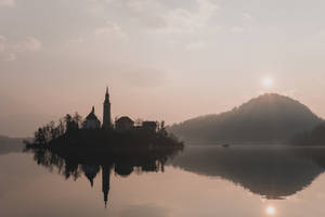 Slovenia Lake Bled Day Break Wallpaper