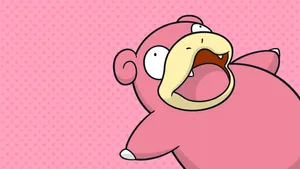 Slowpoke Pink Pokémon Character Wallpaper