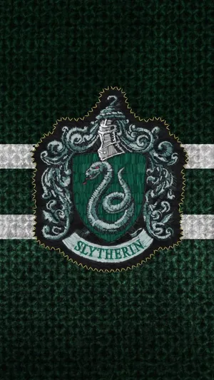 Slytherin Aesthetic Emblem Patch Wallpaper