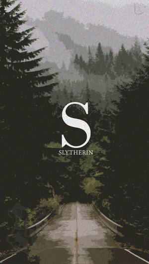 Slytherin Aesthetic Forestry Postcard Wallpaper