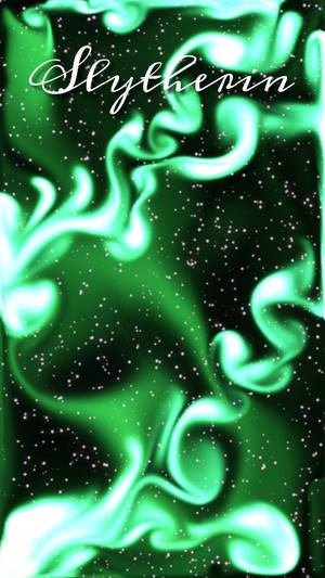 Slytherin Aesthetic Glowing Green Effect Wallpaper