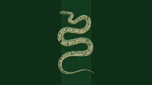 Slytherin Aesthetic Green Snake Wallpaper