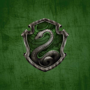 Slytherin Snake Green Emblem Wallpaper